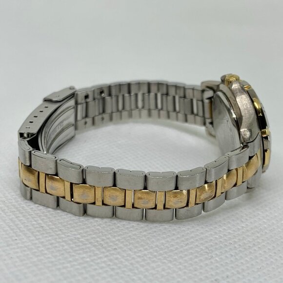 Guess vintage 1994 women watch 25mm round rotating bezel two tone 6” running - Picture 6 of 7